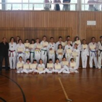 23 Taekwondoin meistern Prüfung
